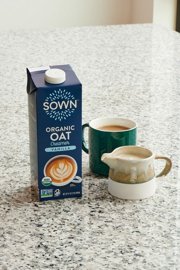 Vanilla oat milk creamer Vegan non dairy creamer Sown